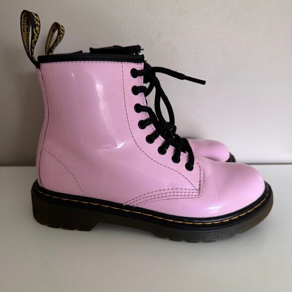 Dr. Martens 1460 Junior Light Pink Leather Kids Girl's Boot Size US1 - Picture 2 of 10